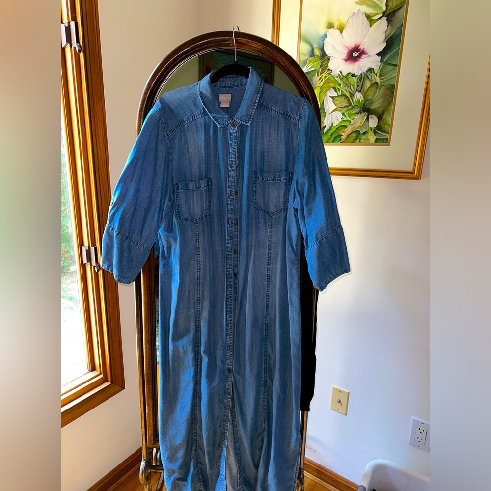 Chico’s Denim Maxi Dress